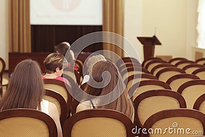 Vologda, RUSSIA â€“ JUNE 6: Rewarding young professionals in the administration of Vologda JUNE 6, 2014 Editorial Stock Photo